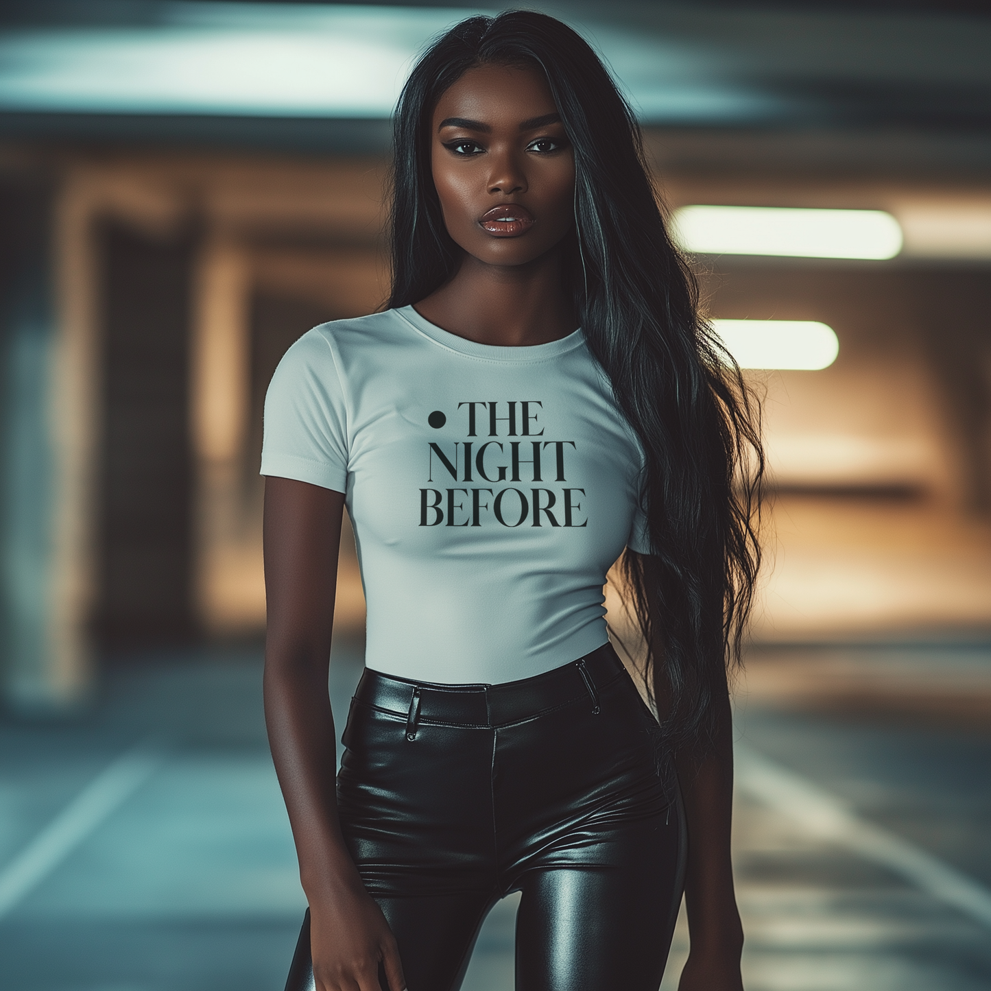 “The Night Before “ “Eve Luxe Tee”
This name combines the essence of anticipation (“Eve” symbolizing the night before) with luxury, style, and empowerment. It’s short, memorable, and oozes sophistication and fashion-forward appeal.